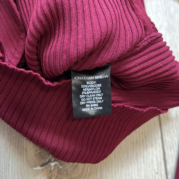 Jonathan Simkhai Long Sleeve Wrap Top - Picture 6 of 7